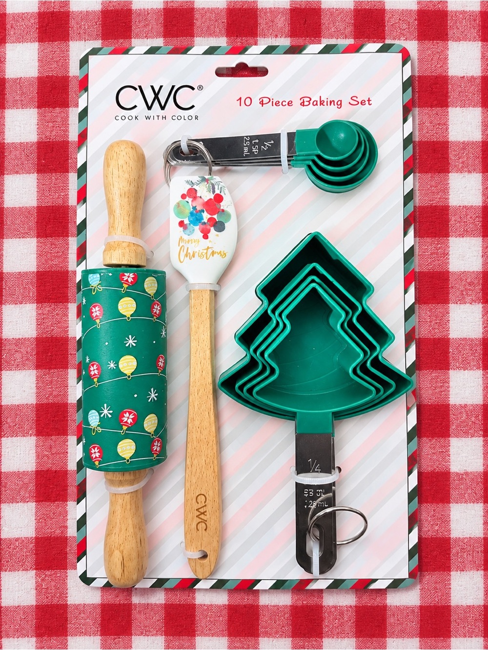 CWC Cook With Color Christmas Cookie Baking Set